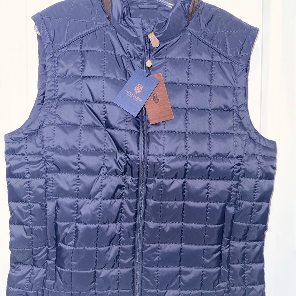 Men's Navy Quilted Vest